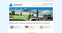 Desktop Screenshot of kosice.topenglish.sk